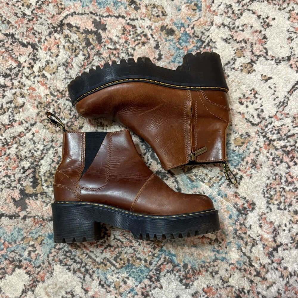 Dr. Marten Brown Leather Chelsea Boots